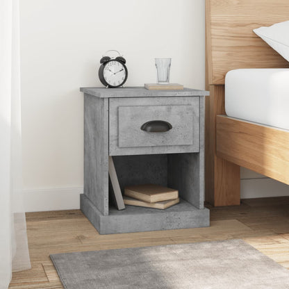 Comodini 2 pz Grigio Cemento 39x39x47,5 cm in Legno Multistrato - homemem39