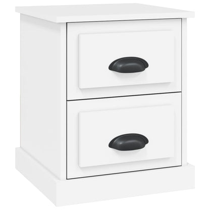 Comodino Bianco 39x39x47,5 cm in Legno Multistrato - homemem39