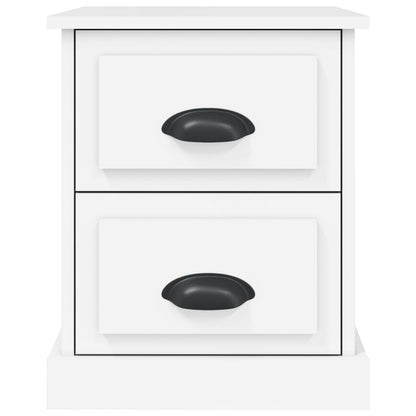 Comodino Bianco 39x39x47,5 cm in Legno Multistrato - homemem39