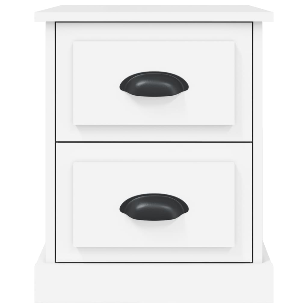 Comodini 2 pz Bianchi 39x39x47,5 cm in Legno Multistrato - homemem39