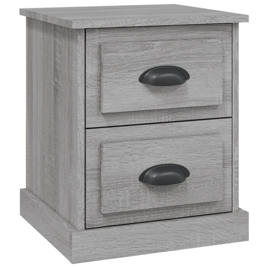 Comodino Grigio Sonoma 39x39x47,5 cm in Legno Multistrato - homemem39
