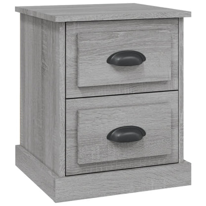 Comodino Grigio Sonoma 39x39x47,5 cm in Legno Multistrato - homemem39