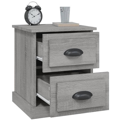 Comodino Grigio Sonoma 39x39x47,5 cm in Legno Multistrato - homemem39