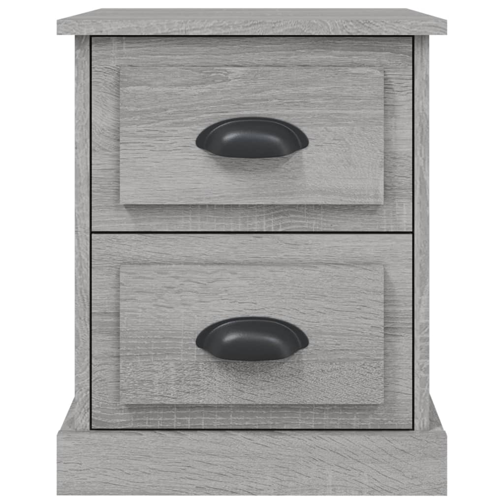 Comodino Grigio Sonoma 39x39x47,5 cm in Legno Multistrato - homemem39