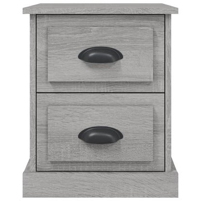Comodino Grigio Sonoma 39x39x47,5 cm in Legno Multistrato - homemem39