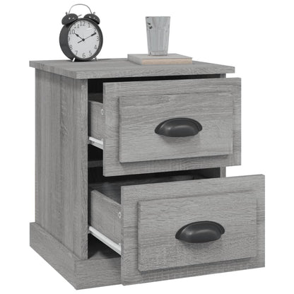 Comodini 2 pz Grigio Sonoma 39x39x47,5 cm in Legno Multistrato - homemem39