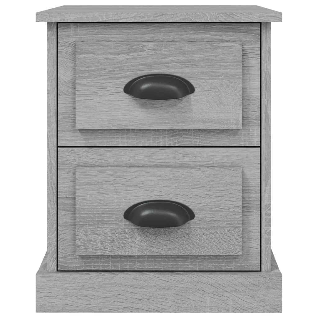 Comodini 2 pz Grigio Sonoma 39x39x47,5 cm in Legno Multistrato - homemem39