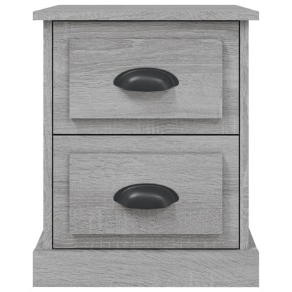 Comodini 2 pz Grigio Sonoma 39x39x47,5 cm in Legno Multistrato - homemem39