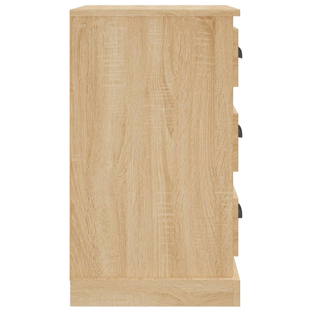 Comodino Rovere Sonoma 39x39x67 cm in Legno Multistrato - homemem39