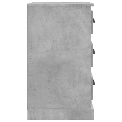 Comodino Grigio Cemento 39x39x67 cm in Legno Multistrato - homemem39