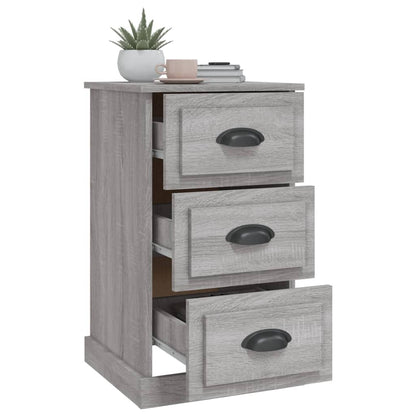 Comodino Grigio Sonoma 39x39x67 cm in Legno Multistrato - homemem39