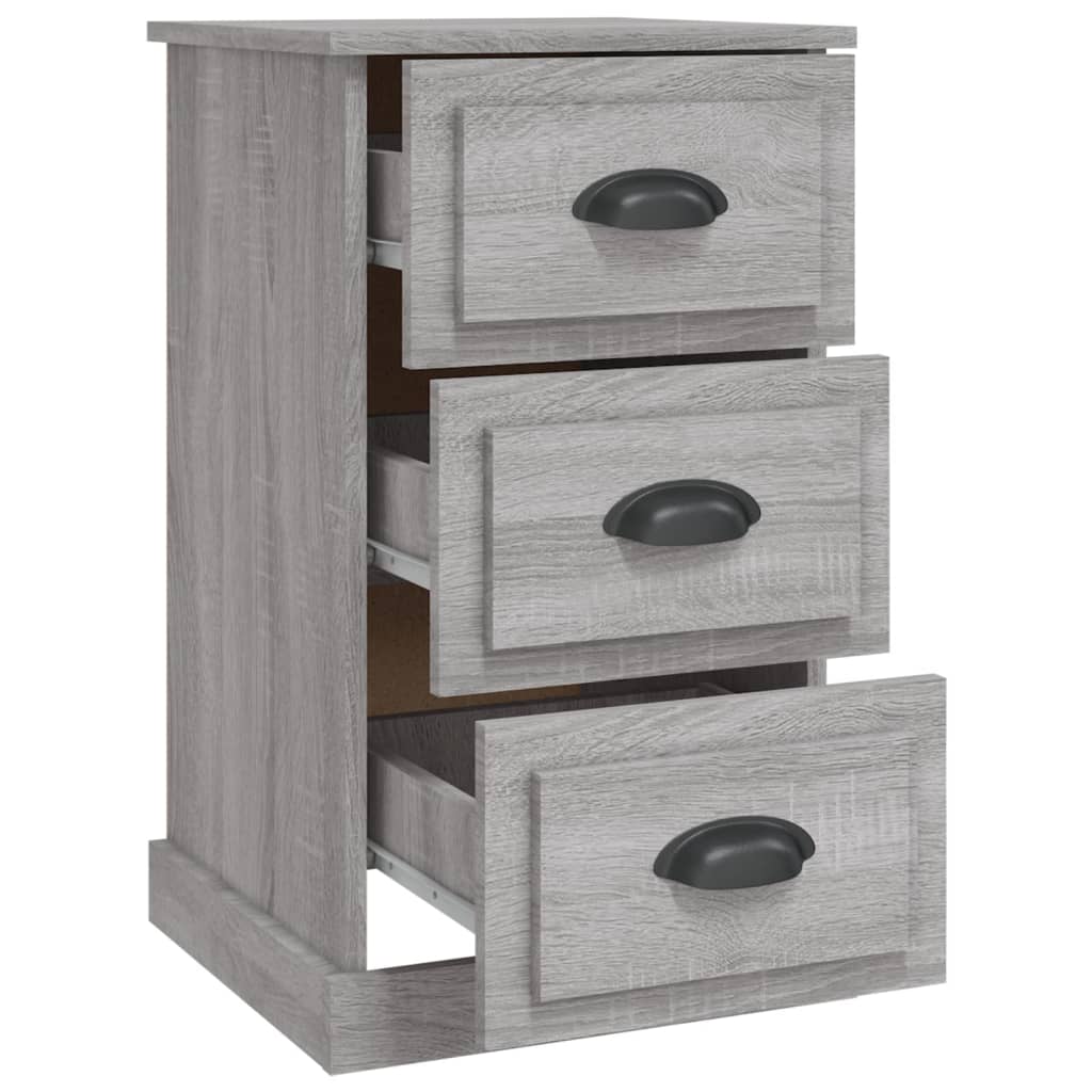 Comodino Grigio Sonoma 39x39x67 cm in Legno Multistrato - homemem39