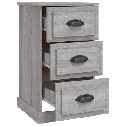 Comodino Grigio Sonoma 39x39x67 cm in Legno Multistrato - homemem39