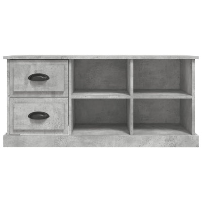 Mobile TV Grigio Cemento 102x35,5x47,5 cm in Legno Multistrato - homemem39
