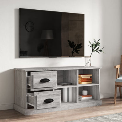 Mobile Porta TV Grigio Sonoma 102x35,5x47,5cm Legno Multistrato - homemem39