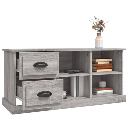 Mobile Porta TV Grigio Sonoma 102x35,5x47,5cm Legno Multistrato - homemem39