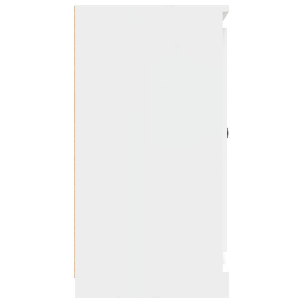 Credenza Bianca 70x35,5x67,5 cm in Legno Multistrato - homemem39