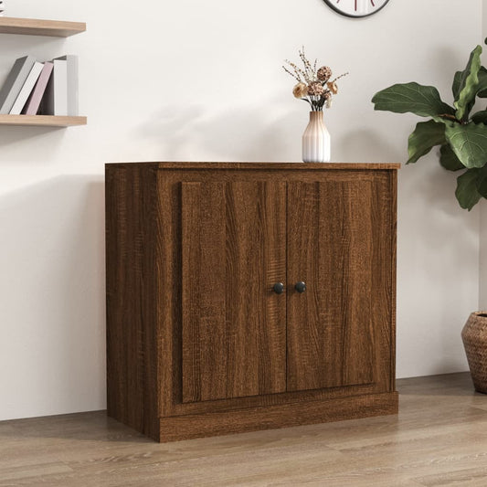 Sideboard aus brauner Eiche, 70 x 35,5 x 67,5 cm, aus Mehrschichtholz