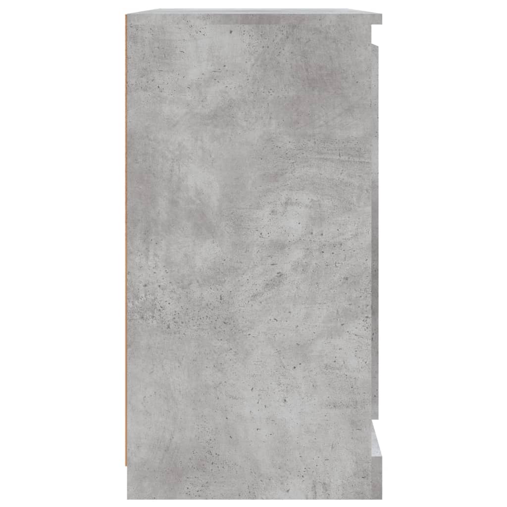 Credenza Grigio Cemento 70x35,5x67,5 cm in Legno Multistrato