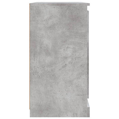 Credenza Grigio Cemento 70x35,5x67,5 cm in Legno Multistrato