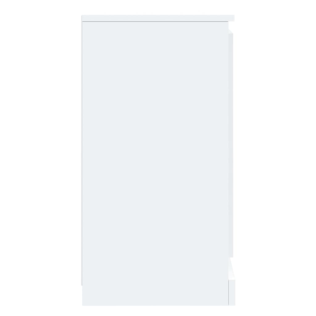 Credenza Bianca 37,5x35,5x67,5 cm in Legno Multistrato - homemem39