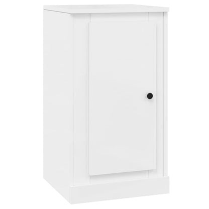 Credenze 2 pz Bianco Lucido 37,5x35,5x67,5 cm Legno Multistrato