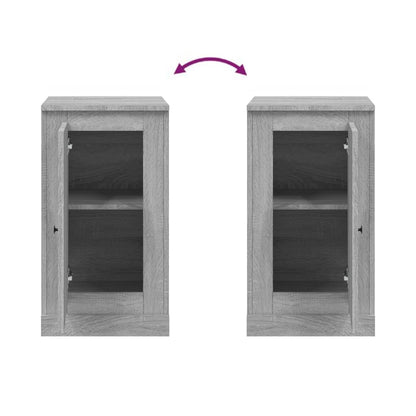 Credenza Grigio Sonoma 37,5x35,5x67,5 cm in Legno Multistrato - homemem39