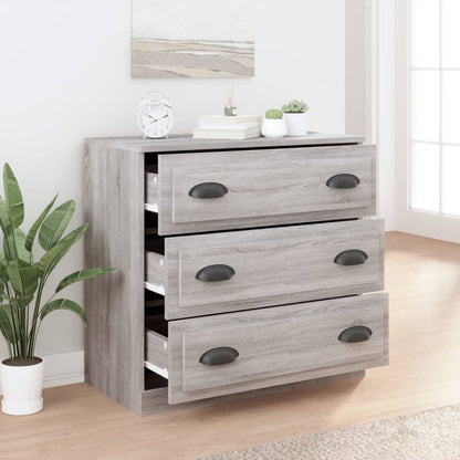 Credenza Grigio Sonoma 70x35,5x67,5 cm in Legno Multistrato - homemem39