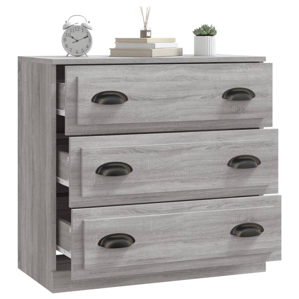 Credenza Grigio Sonoma 70x35,5x67,5 cm in Legno Multistrato - homemem39