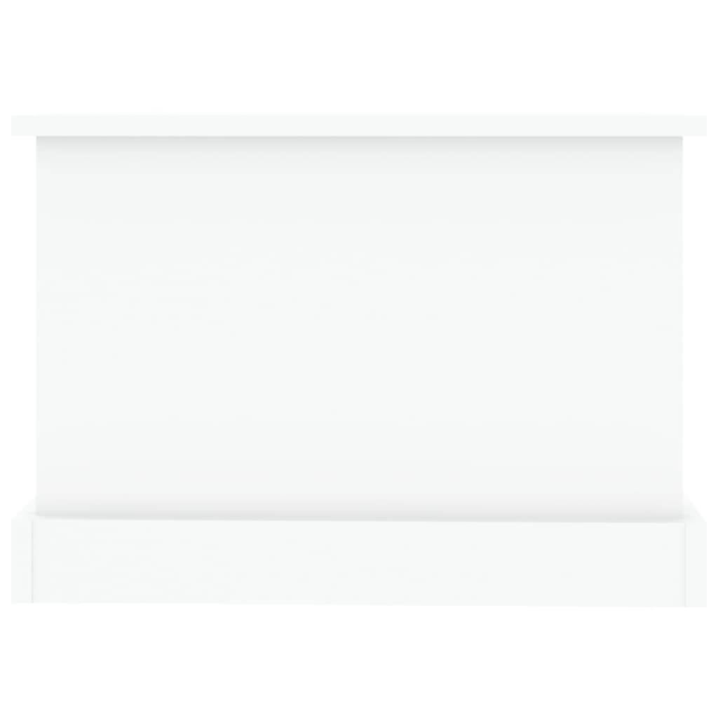 Tavolino da Salotto Bianco 90x50x35 cm in Legno Multistrato | homemem39