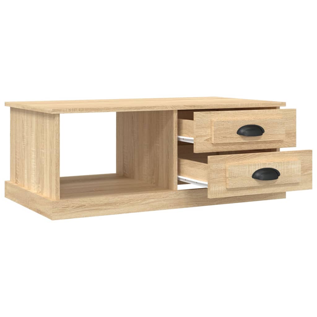 Tavolino da Salotto Rovere Sonoma 90x50x35 cm Legno Multistrato | homemem39