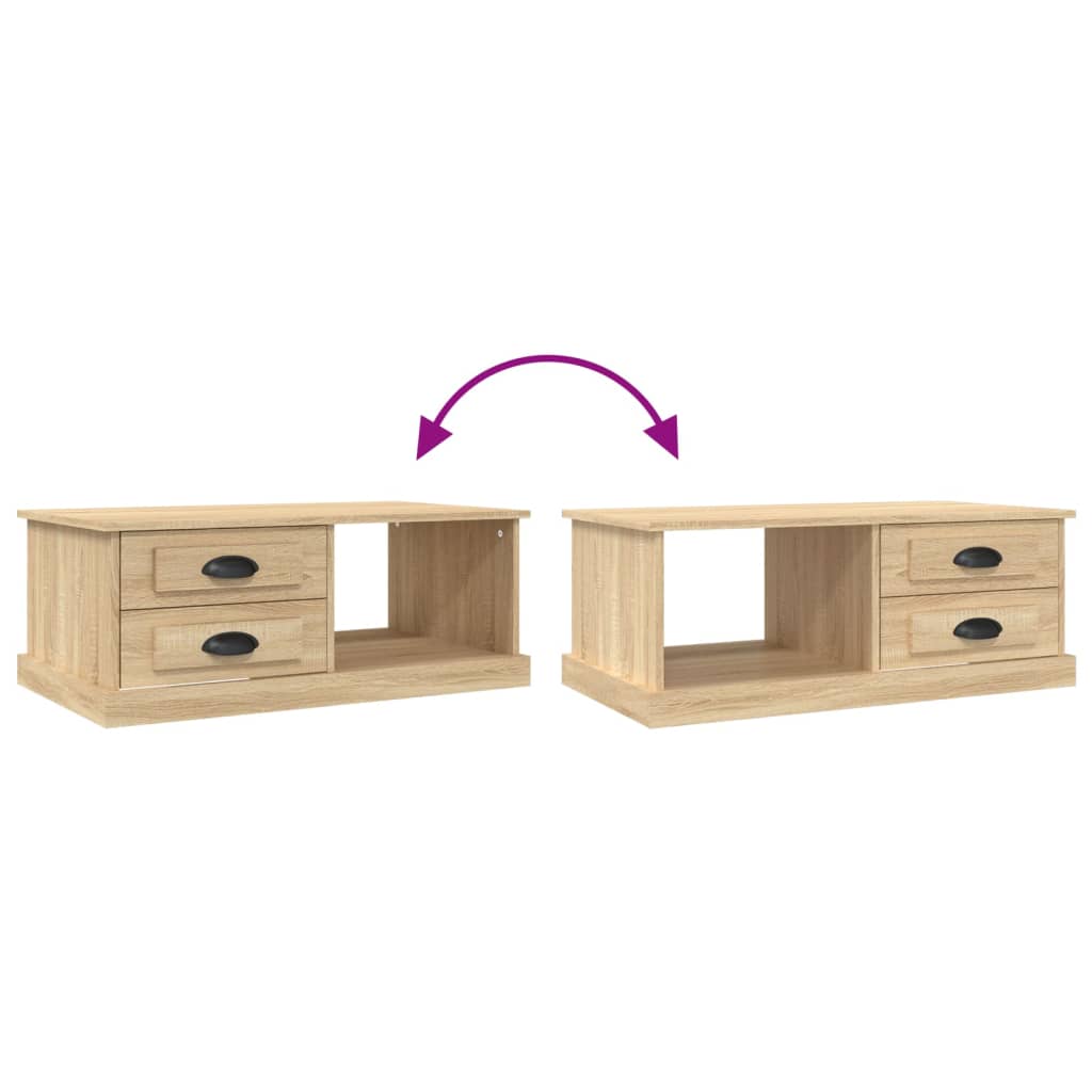 Tavolino da Salotto Rovere Sonoma 90x50x35 cm Legno Multistrato | homemem39