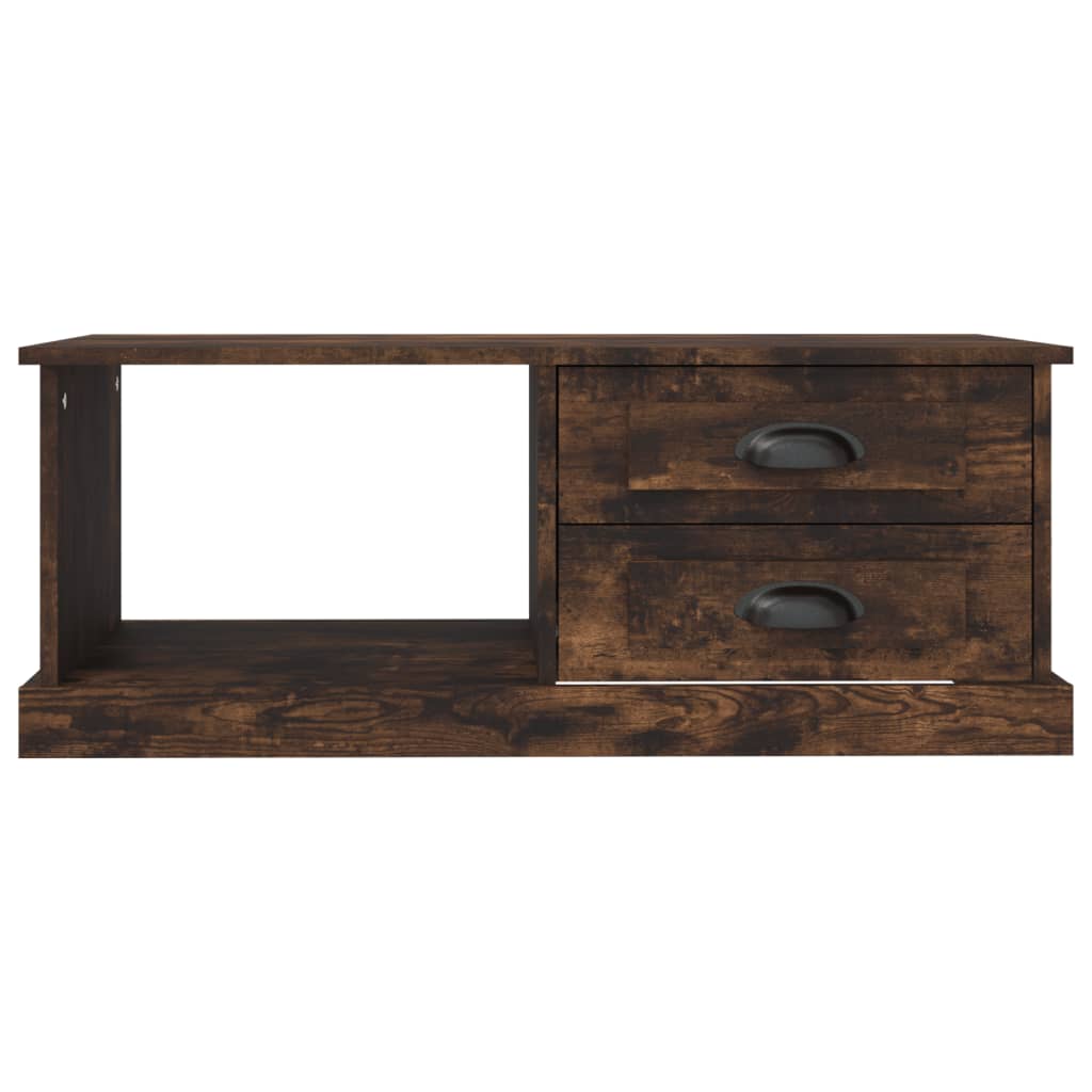 Tavolino da Salotto Rovere Fumo 90x50x35 cm Legno Multistrato | homemem39