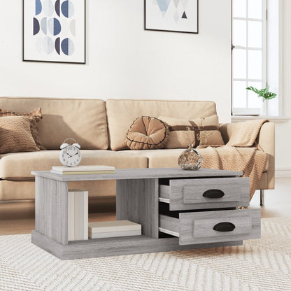 Tavolino da Salotto Grigio Sonoma 90x50x35 cm Legno Multistrato | homemem39