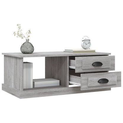 Tavolino da Salotto Grigio Sonoma 90x50x35 cm Legno Multistrato | homemem39