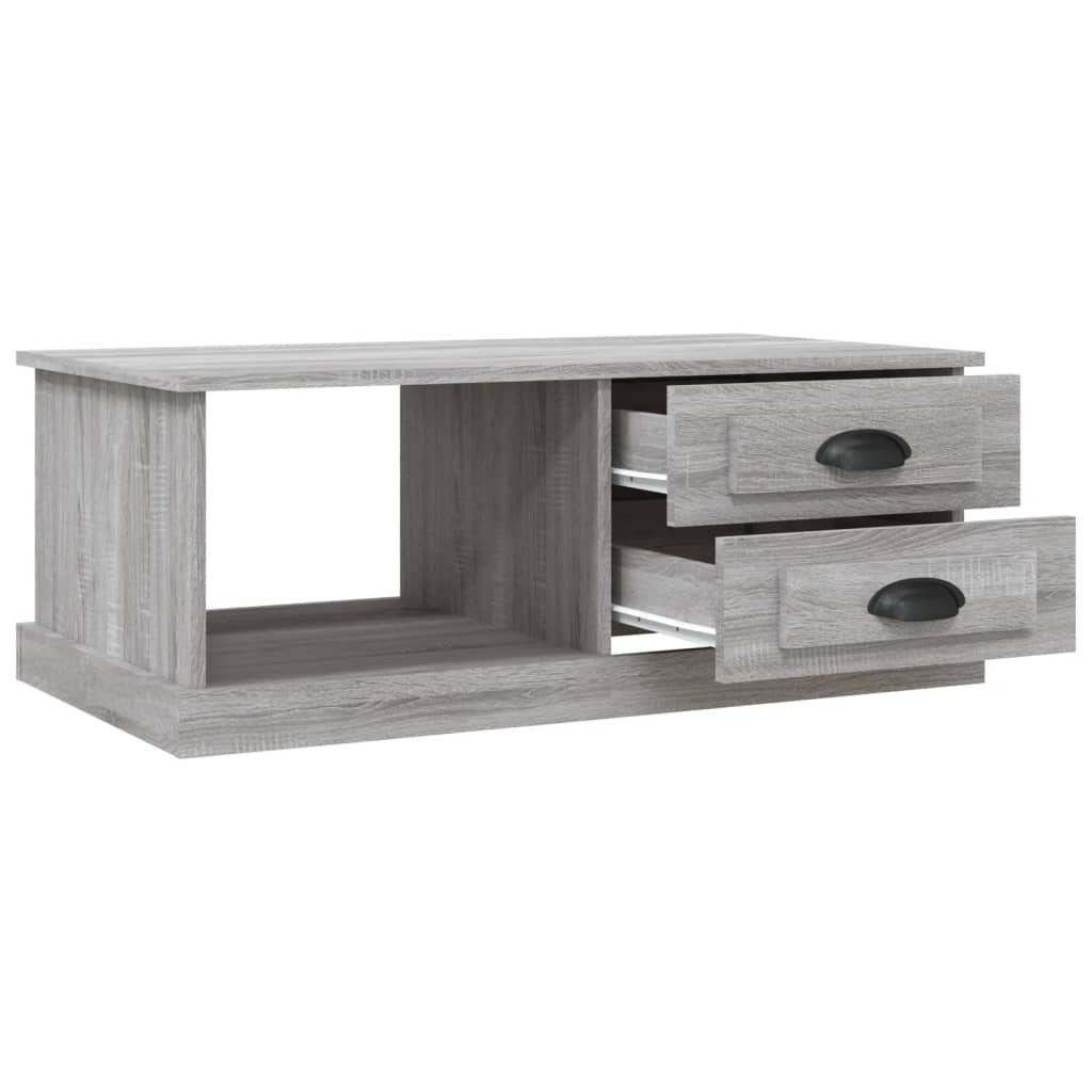 Tavolino da Salotto Grigio Sonoma 90x50x35 cm Legno Multistrato | homemem39