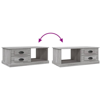 Tavolino da Salotto Grigio Sonoma 90x50x35 cm Legno Multistrato | homemem39
