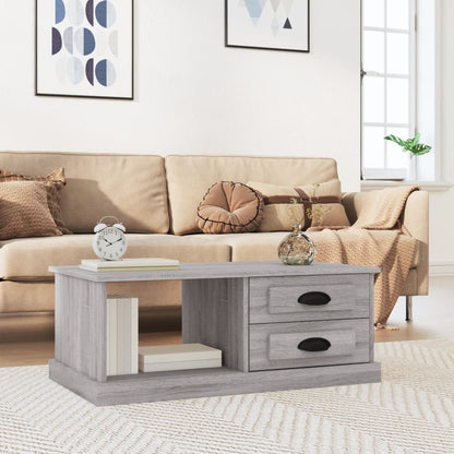 Tavolino da Salotto Grigio Sonoma 90x50x35 cm Legno Multistrato | homemem39