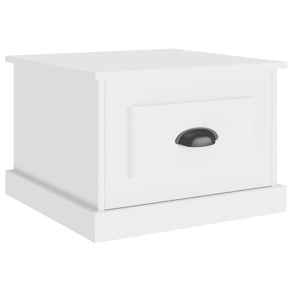 Tavolino da Salotto Bianco 50x50x35 cm in Legno Multistrato | homemem39