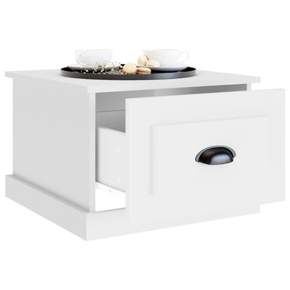 Tavolino da Salotto Bianco 50x50x35 cm in Legno Multistrato | homemem39