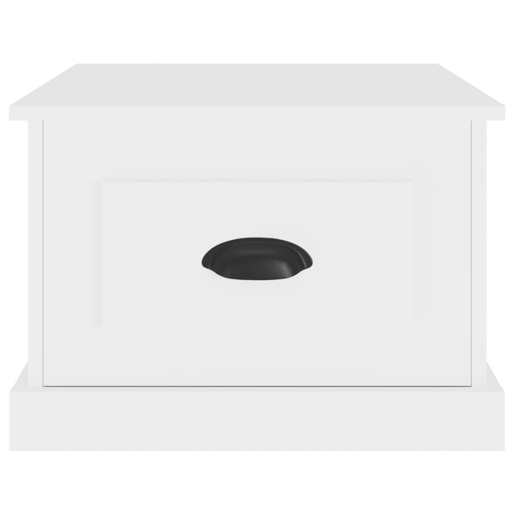 Tavolino da Salotto Bianco 50x50x35 cm in Legno Multistrato | homemem39