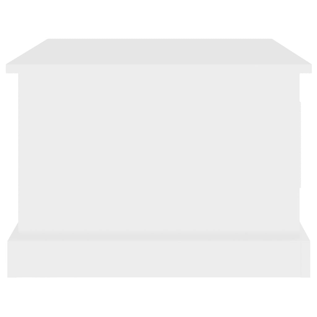 Tavolino da Salotto Bianco 50x50x35 cm in Legno Multistrato | homemem39