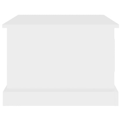 Tavolino da Salotto Bianco 50x50x35 cm in Legno Multistrato | homemem39