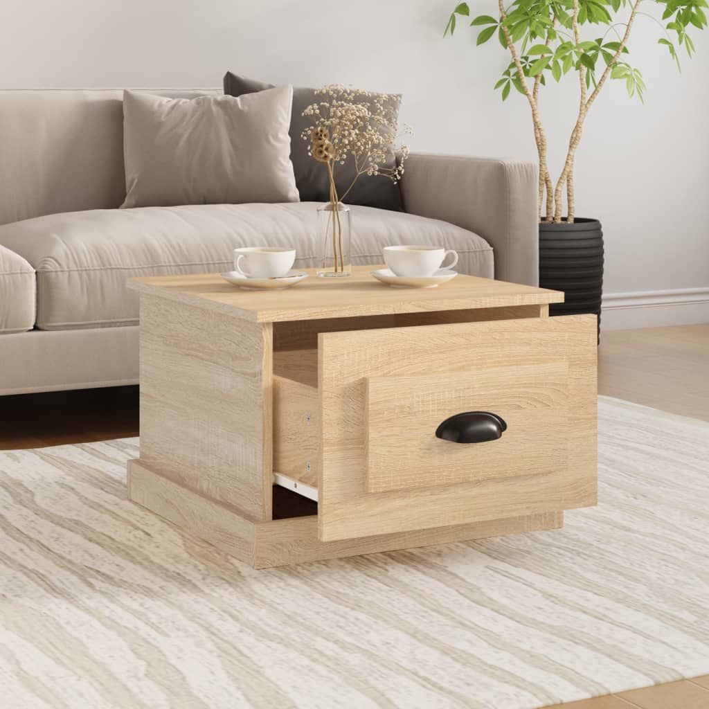 Tavolino da Salotto Rovere Sonoma 50x50x35 cm Legno Multistrato | homemem39
