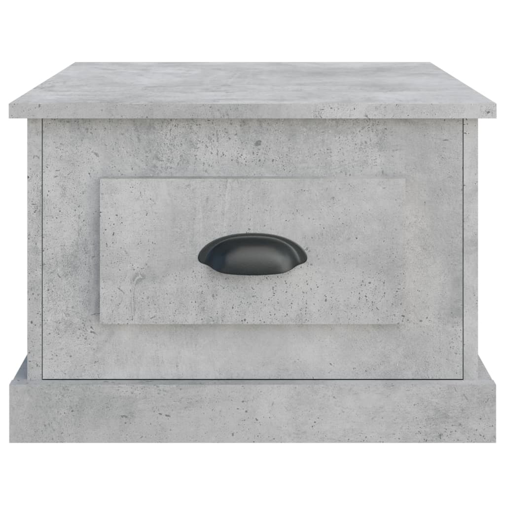 Tavolino da Salotto Grigio Cemento 50x50x35cm Legno Multistrato | homemem39