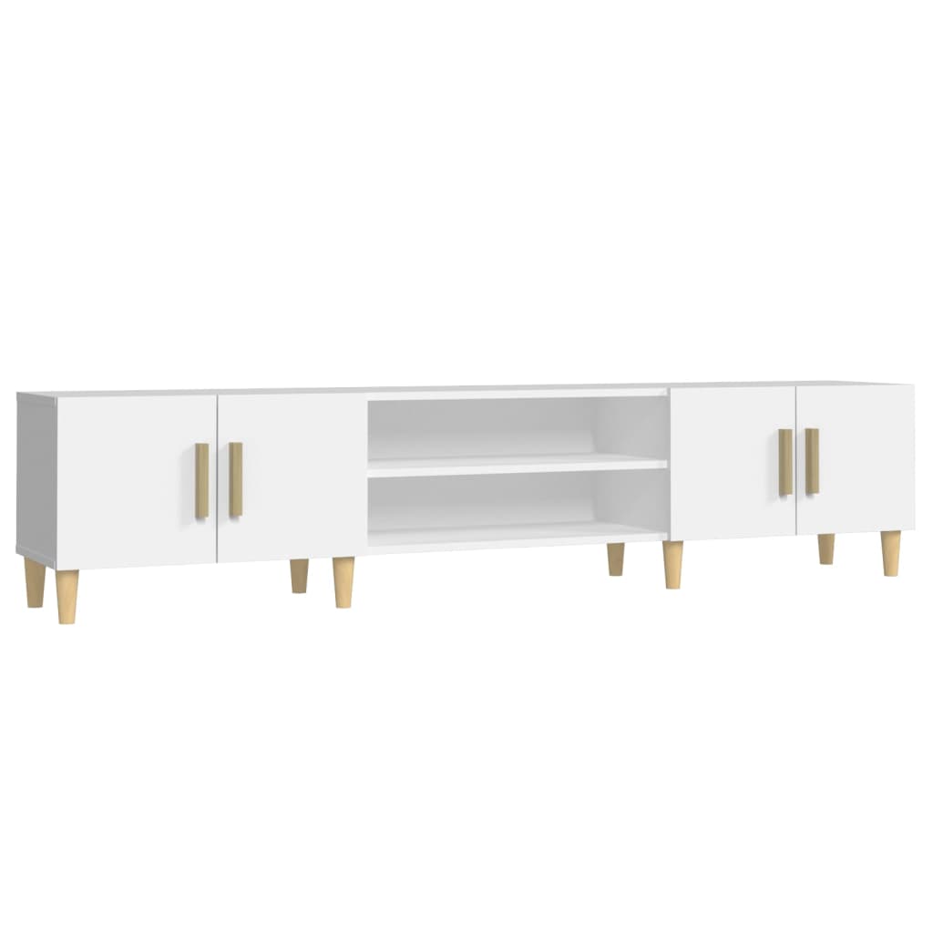 Mobile Porta TV Bianco 180x31,5x40 cm in Legno Multistrato - homemem39