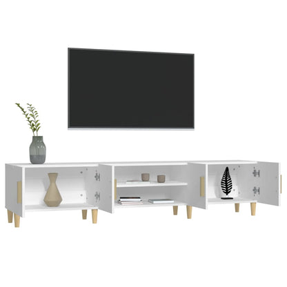 Mobile Porta TV Bianco 180x31,5x40 cm in Legno Multistrato - homemem39