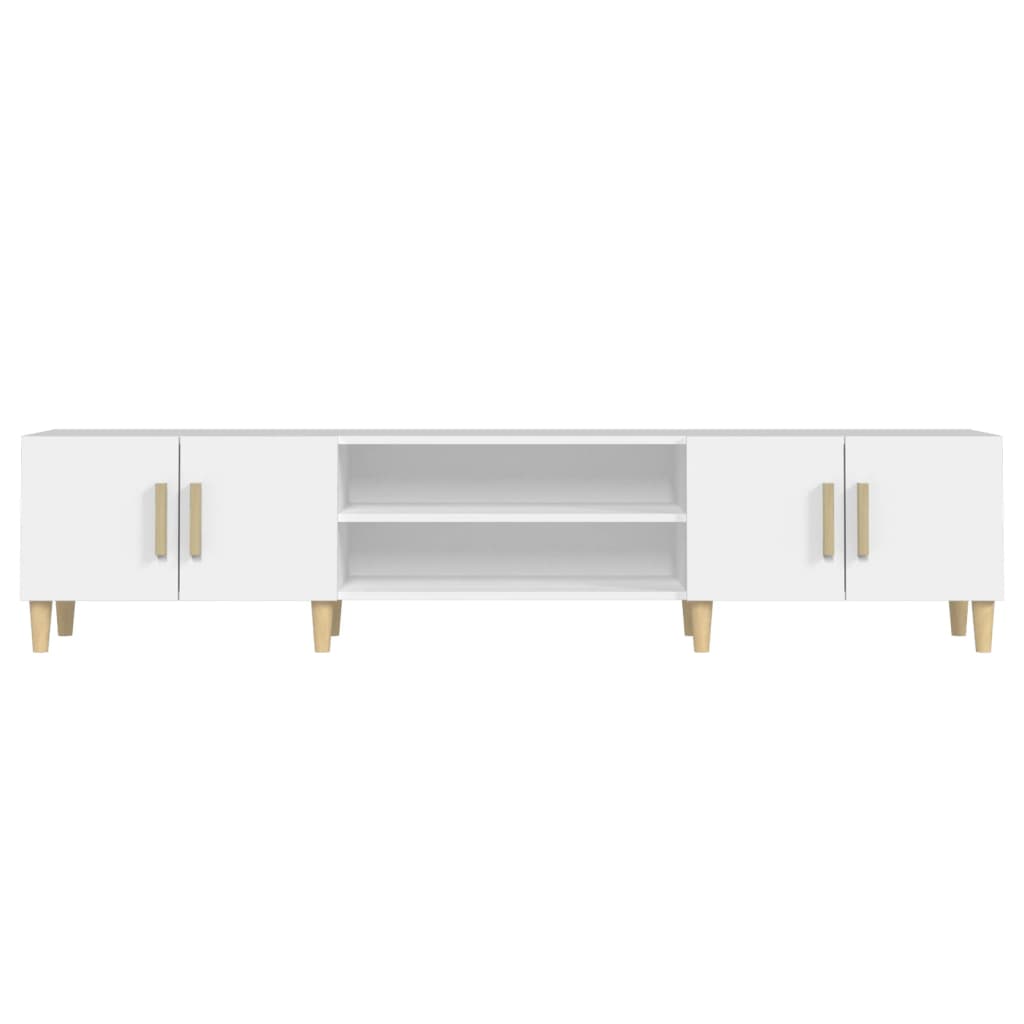 Mobile Porta TV Bianco 180x31,5x40 cm in Legno Multistrato - homemem39