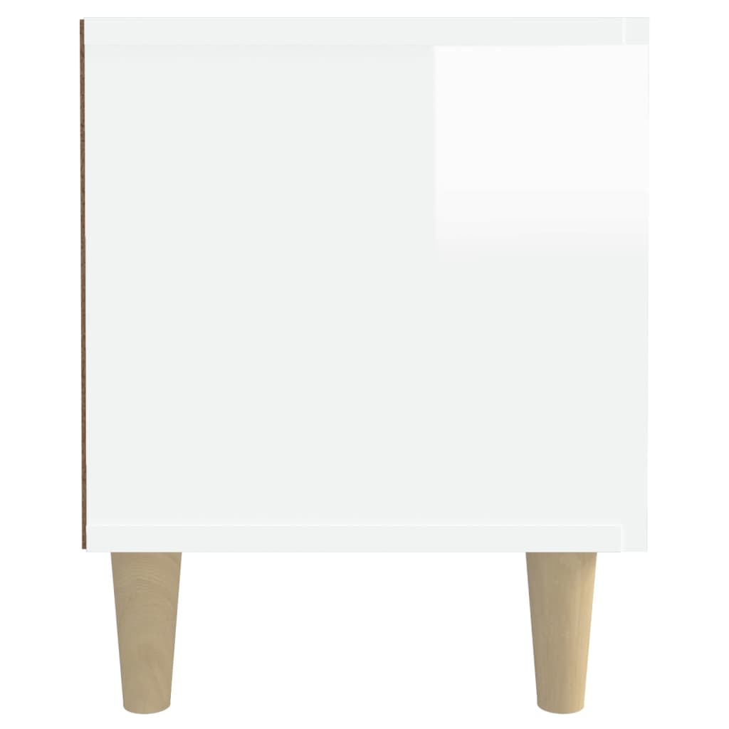 Mobile Porta TV Bianco Lucido 180x31,5x40 cm Legno Multistrato - homemem39