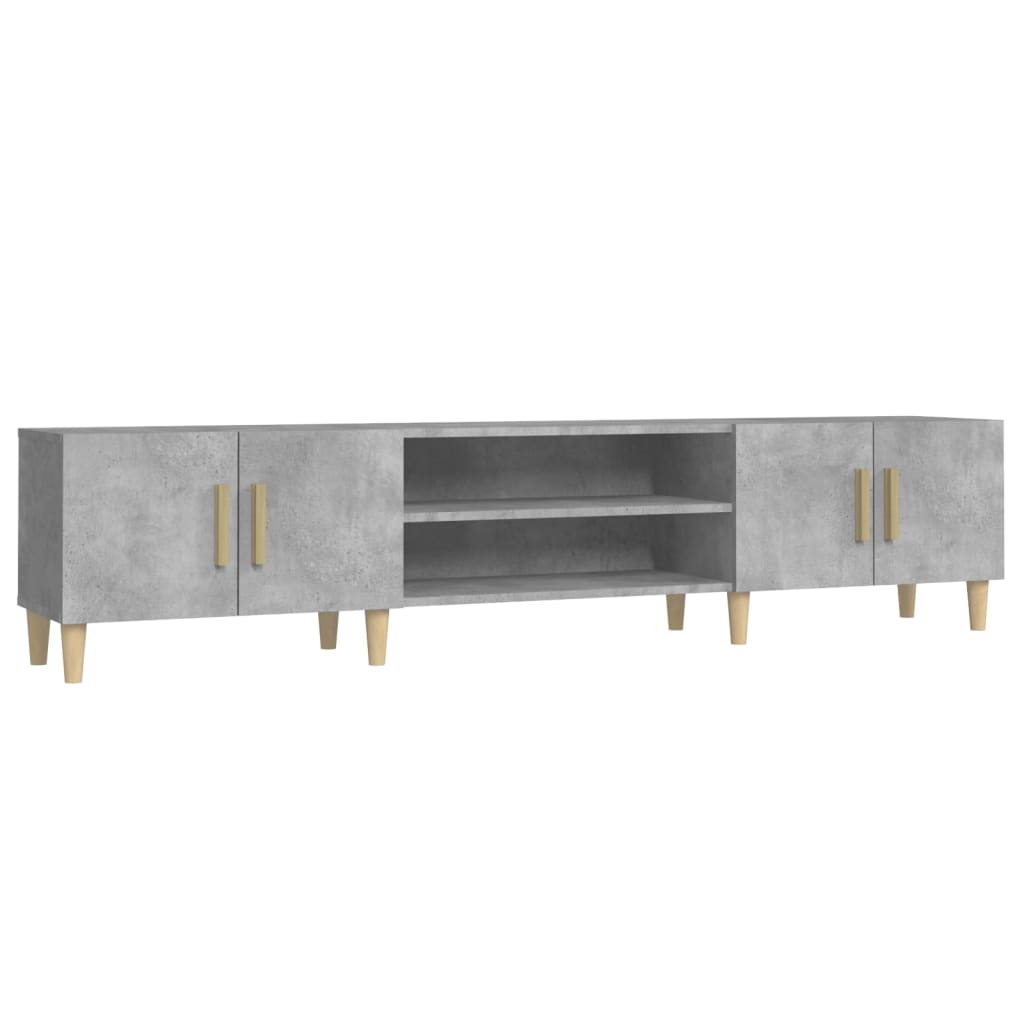Mobile Porta TV Grigio Cemento 180x31,5x40 cm Legno Multistrato - homemem39